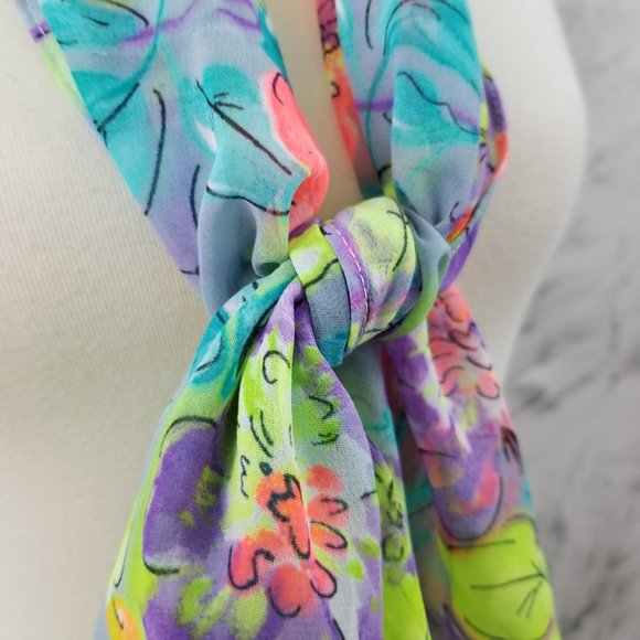 Bright and Colorful Scarf - Picture 2 of 8